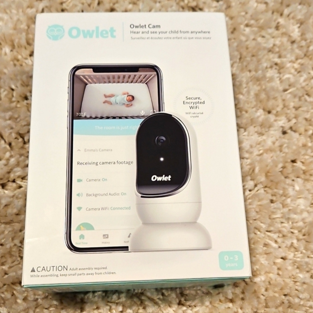 Owlet Cam Baby Monitor - Black and White